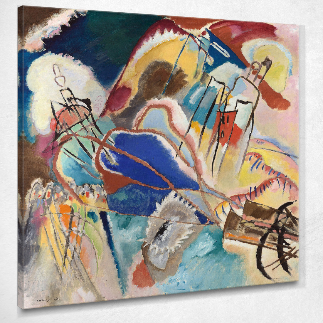 Improvvisazione N. 30 Cannoni Wassily Kandinsky wk93 quadro stampato su tela Improvvisazione N. 30 Cannoni Wassily Kandinsky wk93 quadro stampato su tela