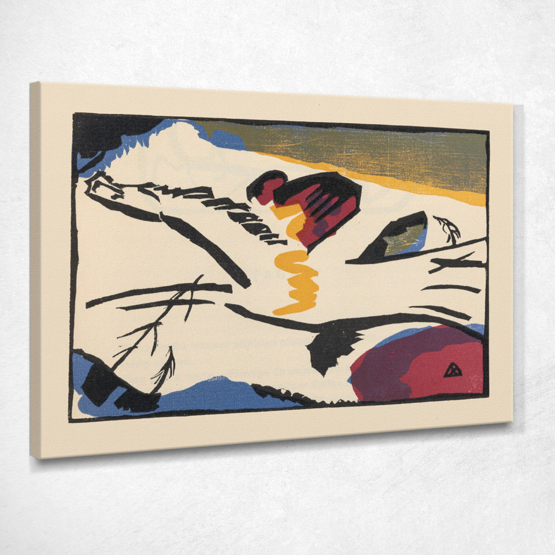 Suona Pl.04 Wassily Kandinsky wk120 quadro stampato su tela Suona Pl.04 Wassily Kandinsky wk120 quadro stampato su tela