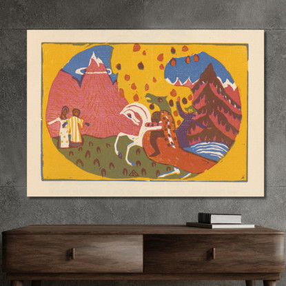 Suona Pl.05 Wassily Kandinsky wk121 quadro stampato su tela