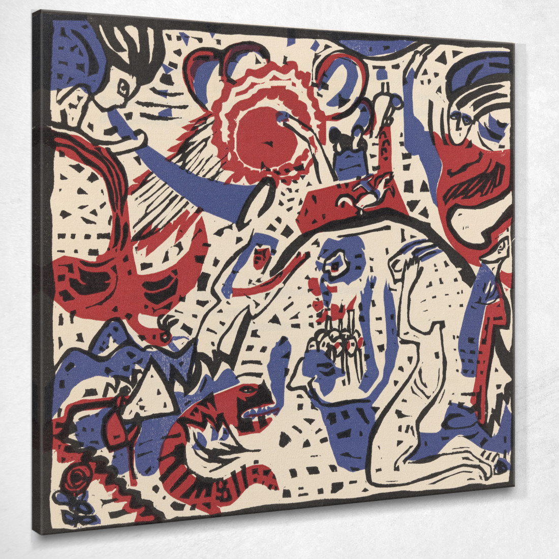 Suona Pl.11 Wassily Kandinsky wk127 quadro stampato su tela Suona Pl.11 Wassily Kandinsky wk127 quadro stampato su tela