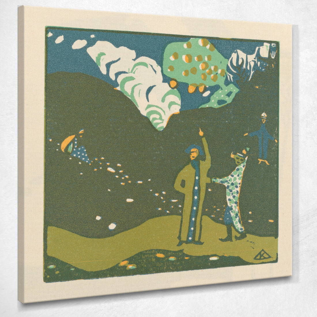 Suona Pl.23 Wassily Kandinsky wk138 quadro stampato su tela Suona Pl.23 Wassily Kandinsky wk138 quadro stampato su tela