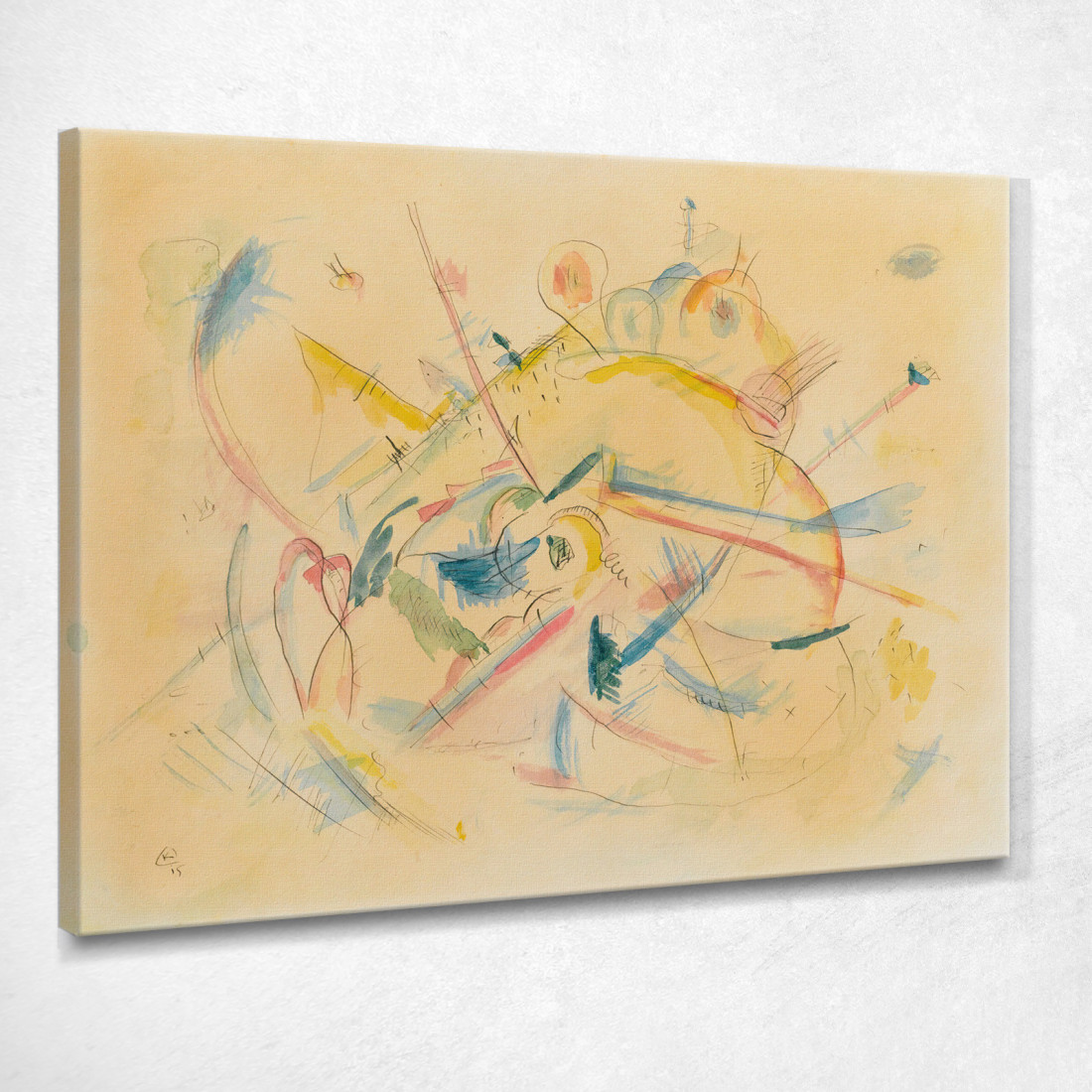 Senza Titolo Senza Titolo Wassily Kandinsky wk173 quadro stampato su tela Senza Titolo Senza Titolo Wassily Kandinsky wk173 quadro stampato su tela