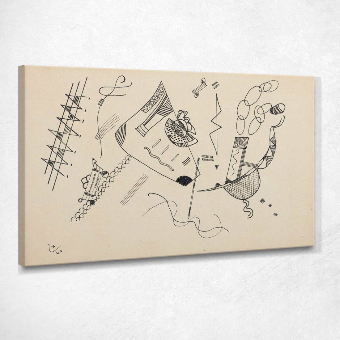 Senza Titolo 7 Wassily Kandinsky wk177 quadro stampato su tela Senza Titolo 7 Wassily Kandinsky wk177 quadro stampato su tela