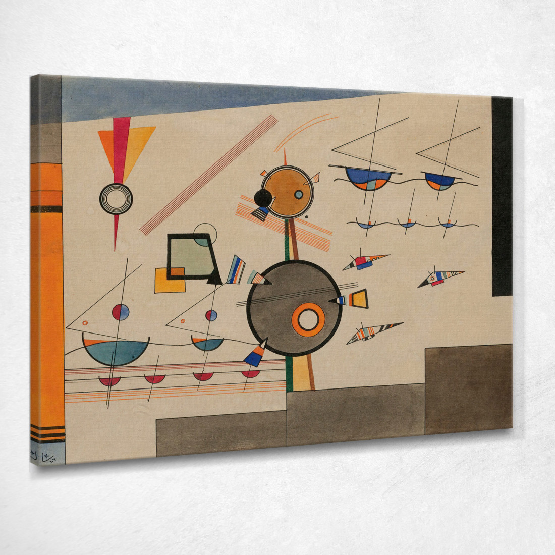 Galleggiante Galleggiante Wassily Kandinsky wk206 quadro stampato su tela Galleggiante Galleggiante Wassily Kandinsky wk206 quadro stampato su tela