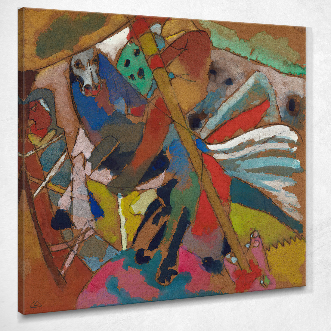 San Giorgio Ii Wassily Kandinsky wk217 quadro stampato su tela San Giorgio Ii Wassily Kandinsky wk217 quadro stampato su tela