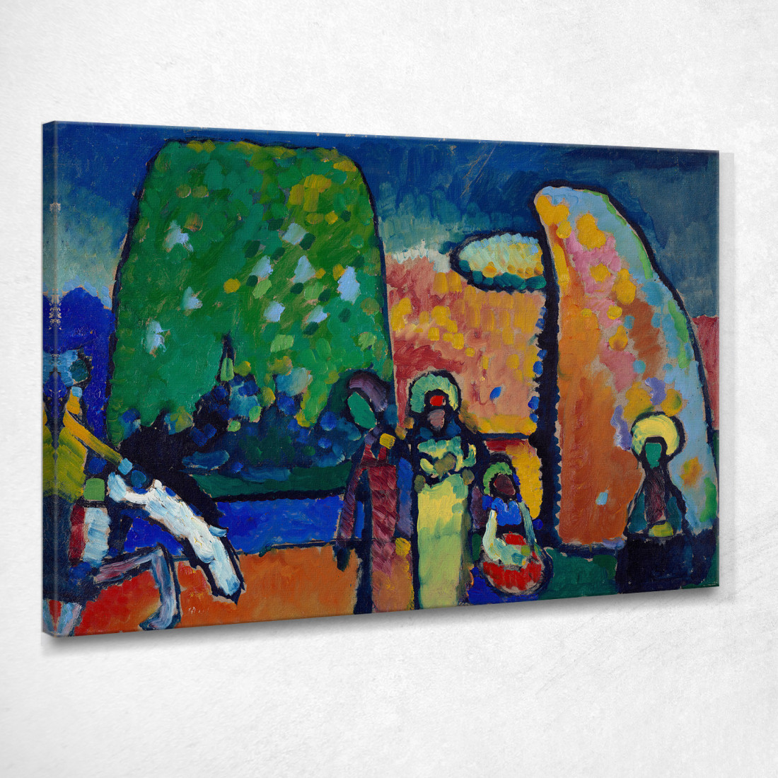 Studio Sull'Improvvisazione N. 2 Marcia Funebre Wassily Kandinsky wk225 quadro stampato su tela Studio Sull'Improvvisazione N. 2 Marcia Funebre Wassily Kandinsky wk225 quadro stampato su tela