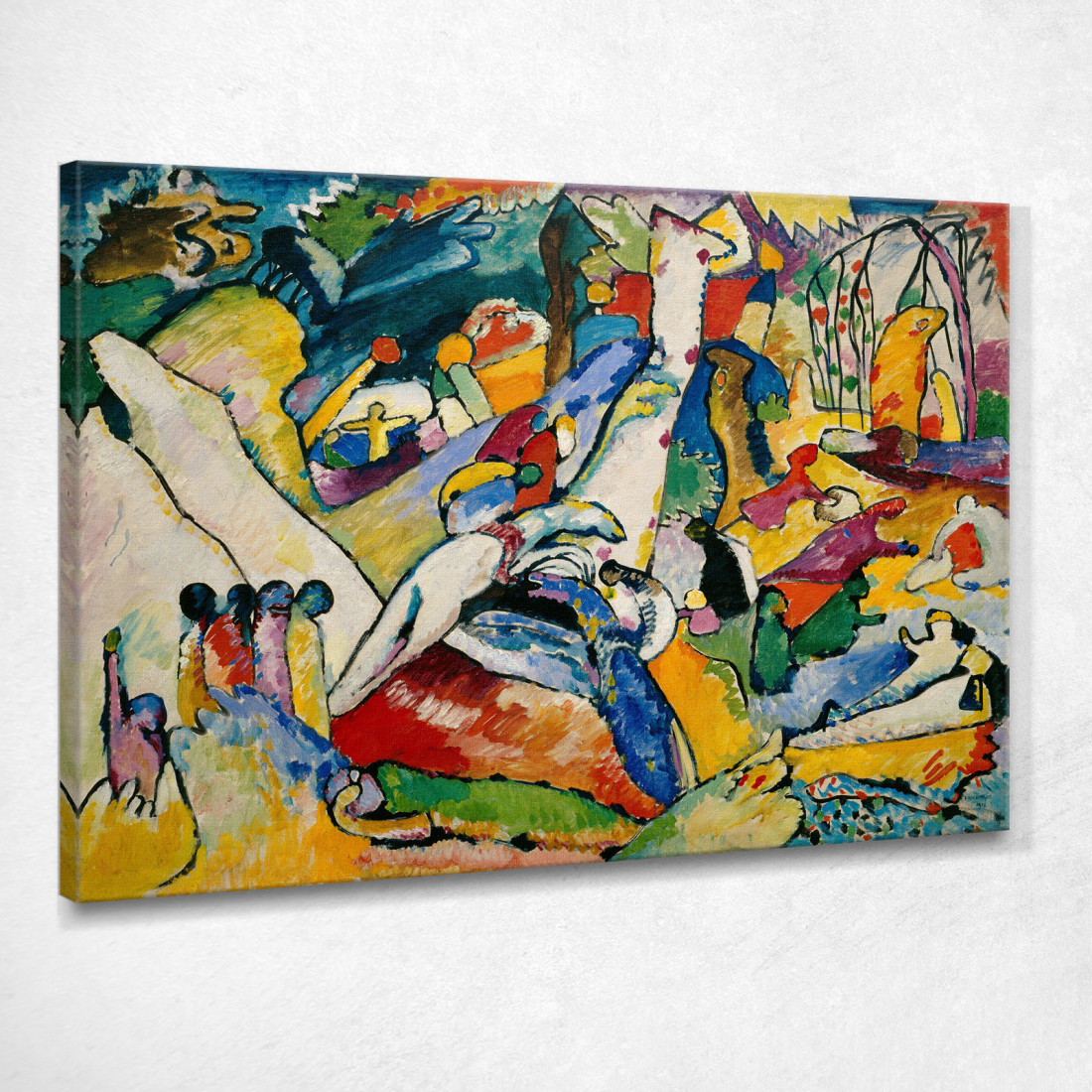 Studio Per Composizione Il Wassily Kandinsky wk226 quadro stampato su tela Studio Per Composizione Il Wassily Kandinsky wk226 quadro stampato su tela