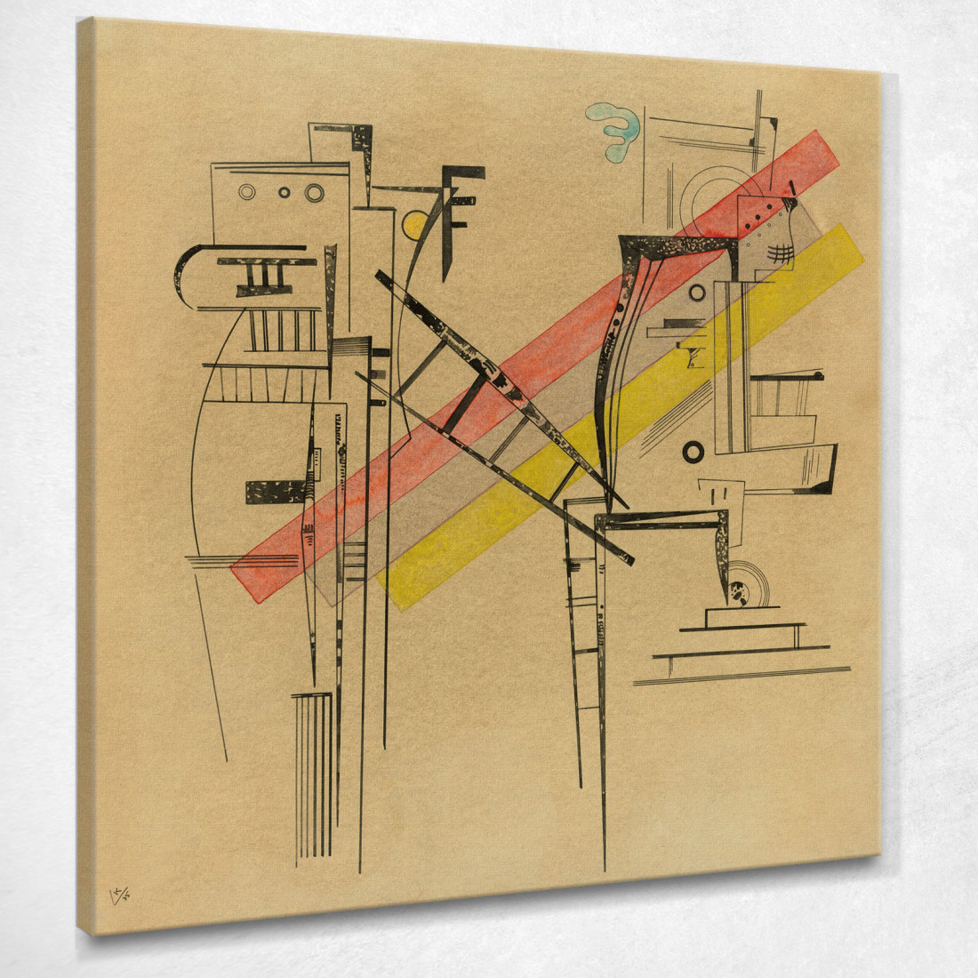 Trasmissione Wassily Kandinsky wk235 quadro stampato su tela Trasmissione Wassily Kandinsky wk235 quadro stampato su tela