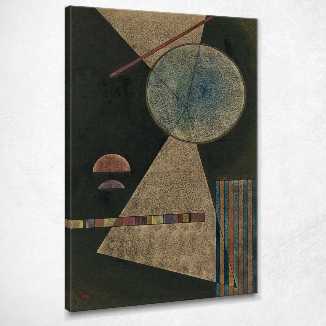 Punto D'Incontro Wassily Kandinsky wk236 quadro stampato su tela Punto D'Incontro Wassily Kandinsky wk236 quadro stampato su tela