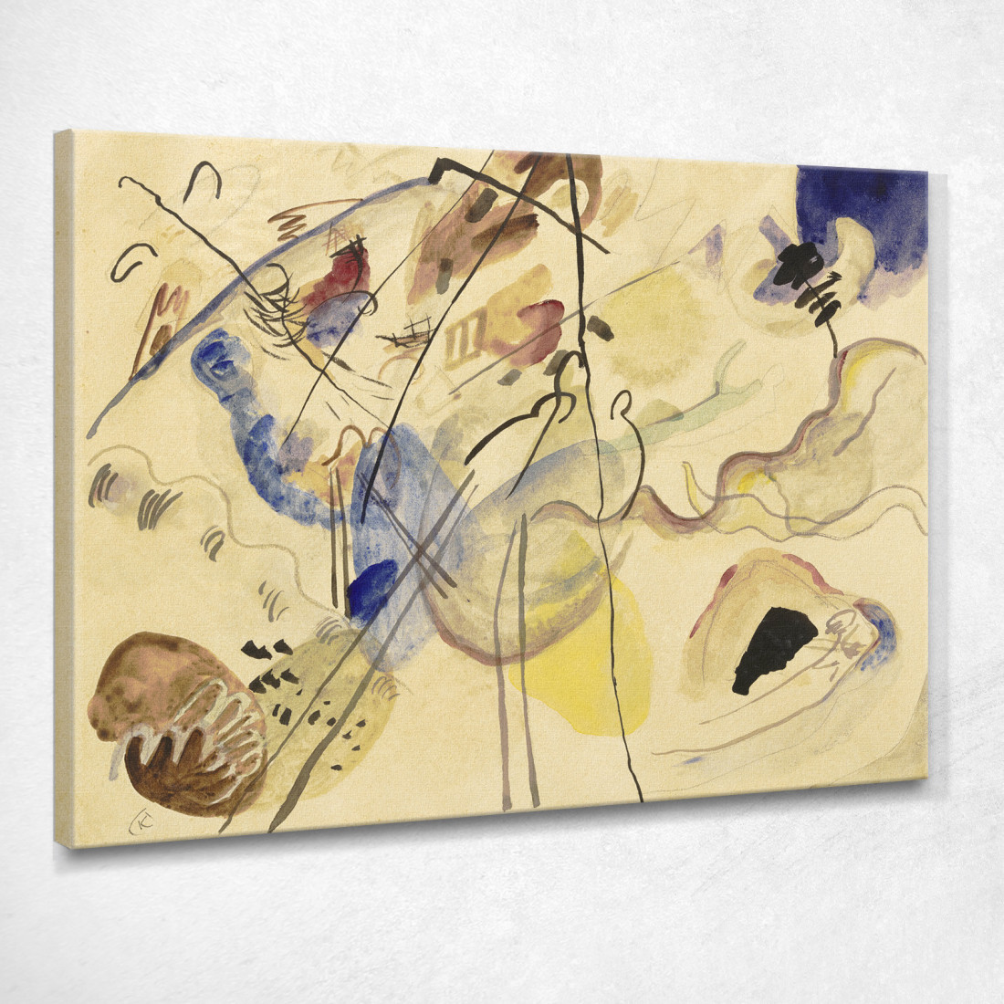 Improvvisazione Senza Titolo Wassily Kandinsky wk240 quadro stampato su tela