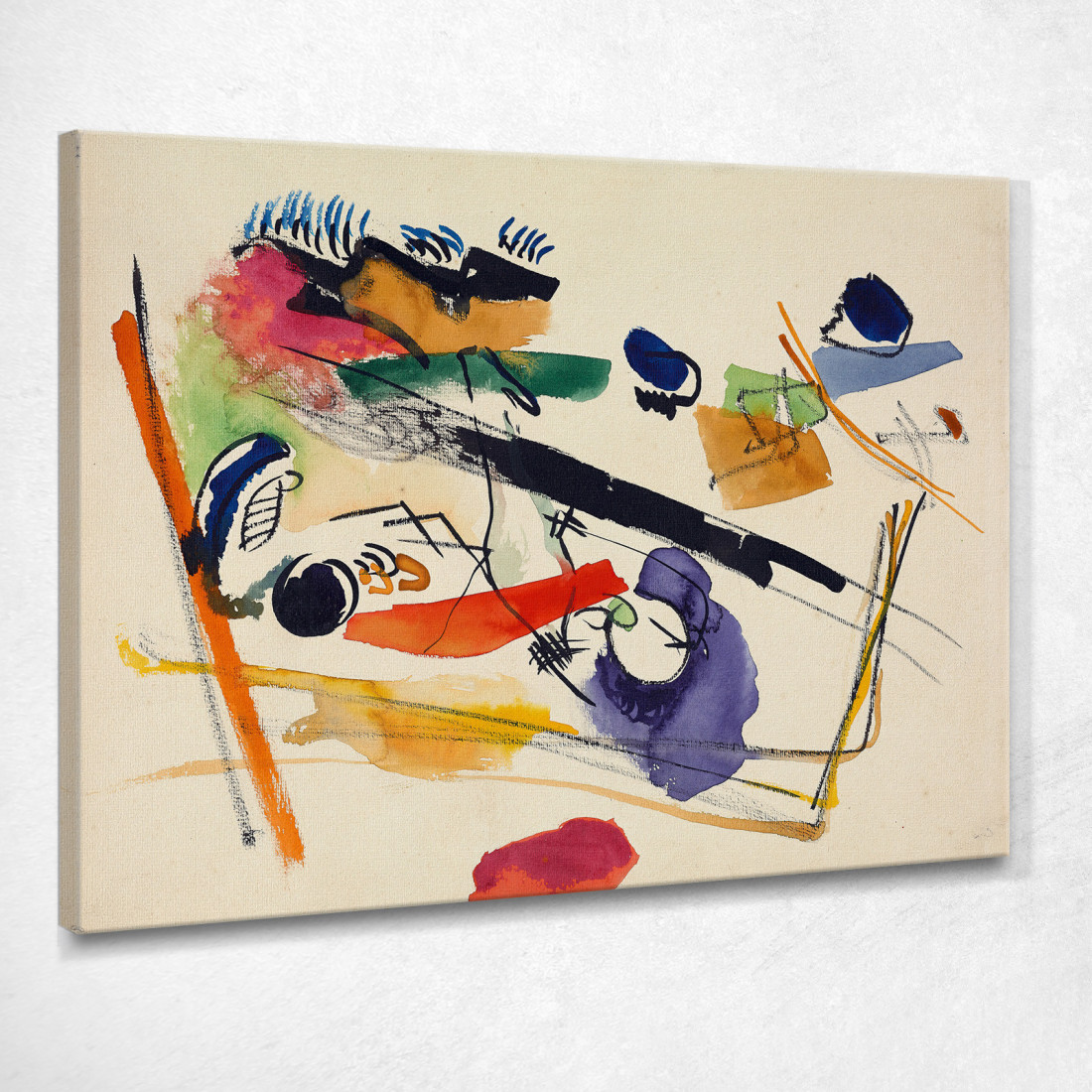 Senza Titolo Wassily Kandinsky wk247 quadro stampato su tela Senza Titolo Wassily Kandinsky wk247 quadro stampato su tela