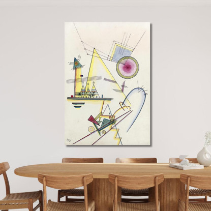 Mente Delicata Anima Delicata Wassily Kandinsky wk259 quadro stampato su tela