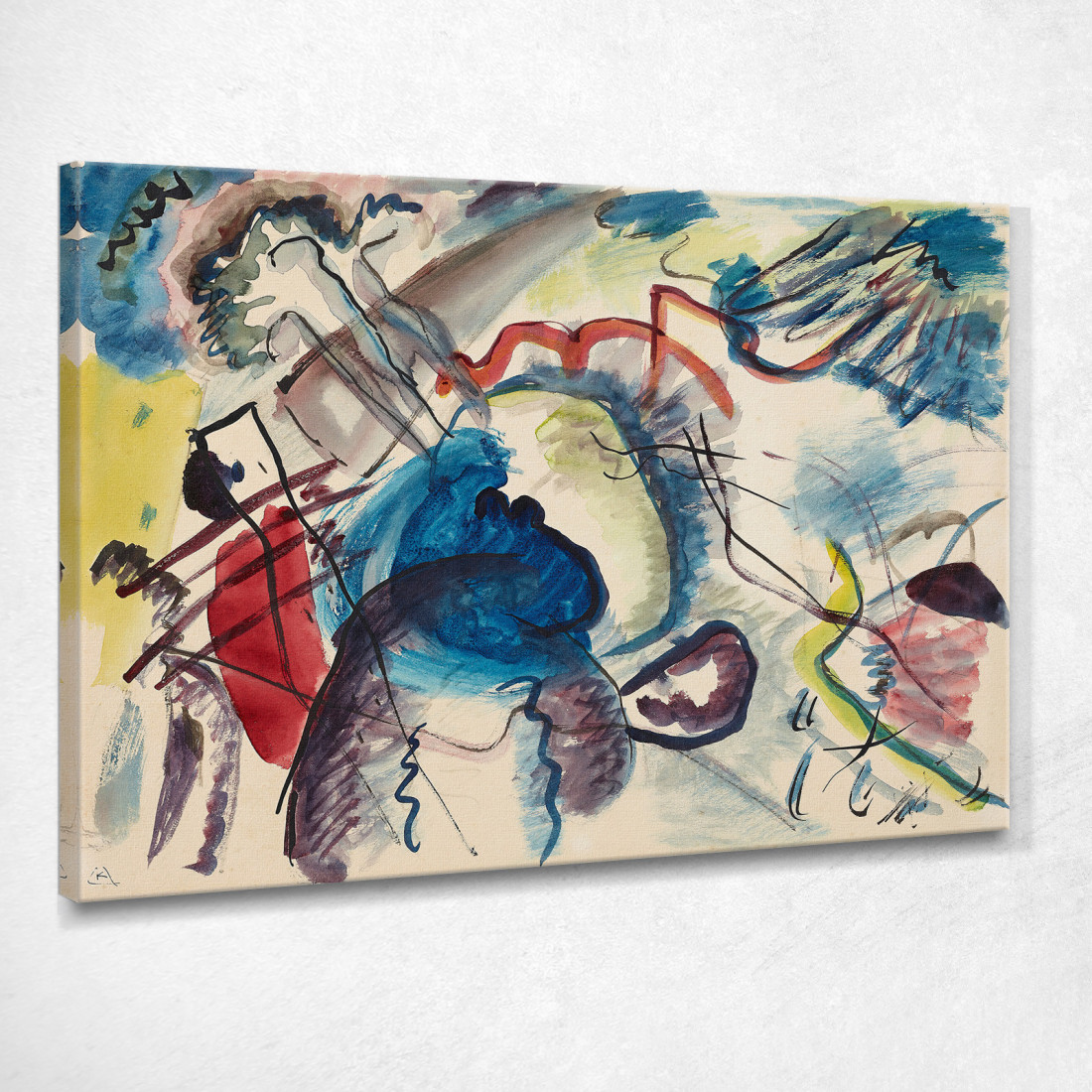 Bozza Per Immagine Con Bordo Bianco Wassily Kandinsky wk277 quadro stampato su tela