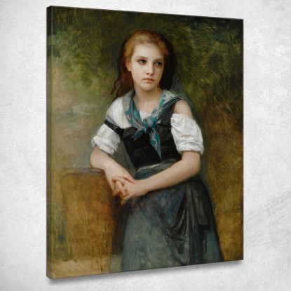 Uno Studio Per Il Segreto William Bouguereau wbg3 quadro stampato su tela