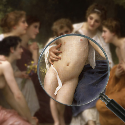 Ammirazione William Bouguereau wbg8 quadro stampato su tela