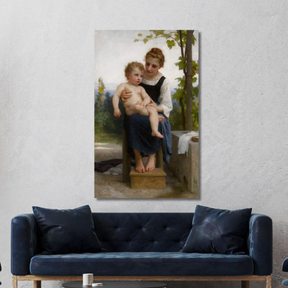 Prima Del Bagno William Bouguereau wbg15 quadro stampato su tela