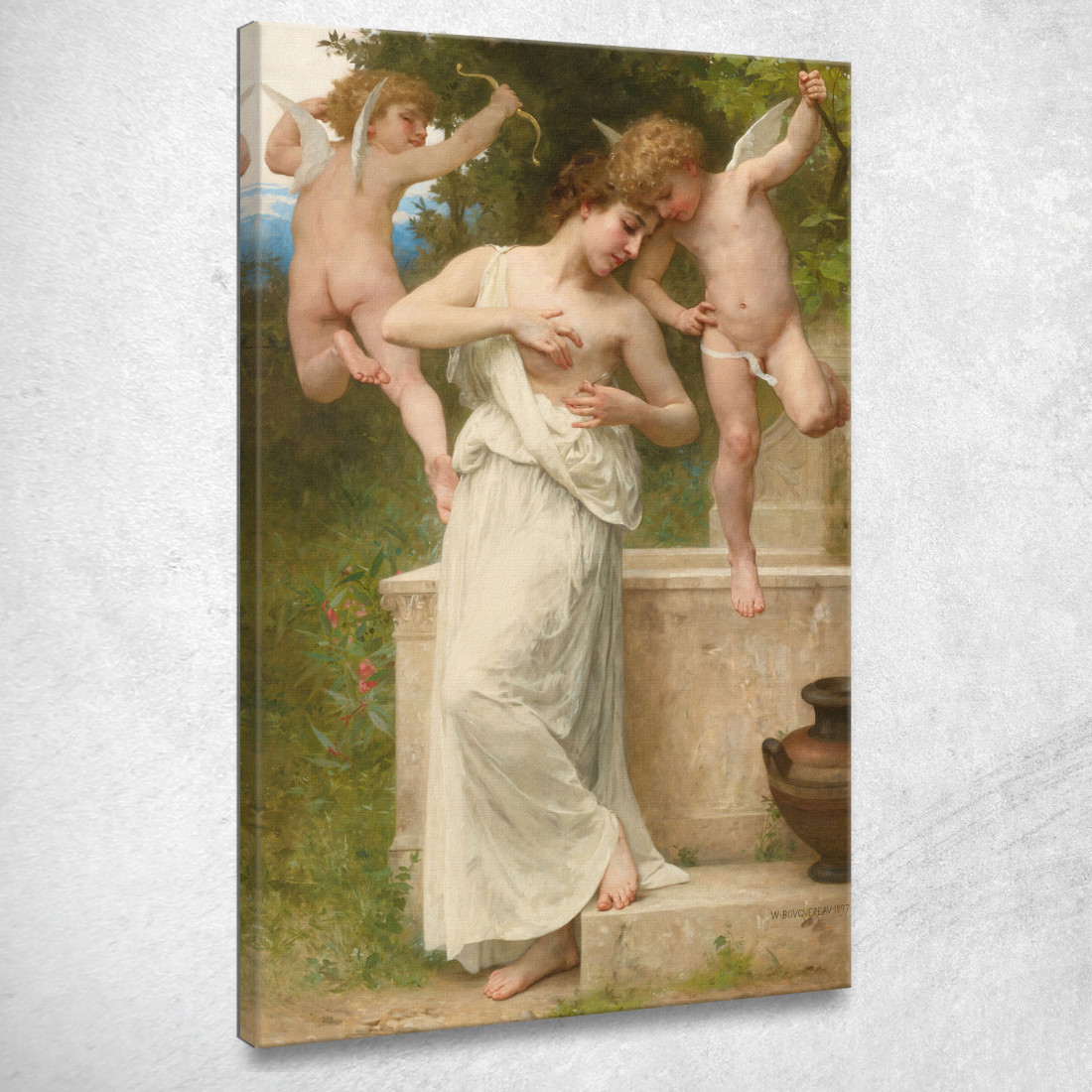 Ferite D'Amore William Bouguereau wbg22 quadro stampato su tela Ferite D'Amore William Bouguereau wbg22 quadro stampato su tela