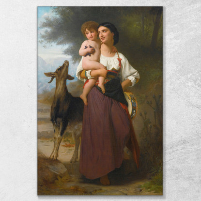 Lussuria William Bouguereau wbg28 quadro stampato su tela