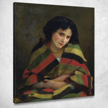 Freddolosa William Bouguereau wbg42 quadro stampato su tela