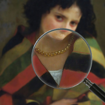 Freddolosa William Bouguereau wbg42 quadro stampato su tela