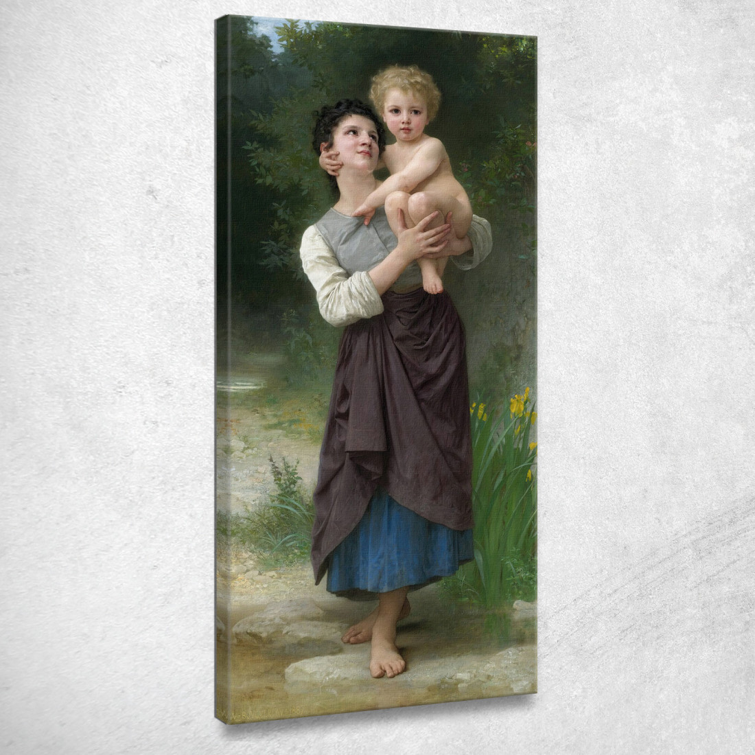 Fratello William Bouguereau wbg43 quadro stampato su tela Fratello William Bouguereau wbg43 quadro stampato su tela