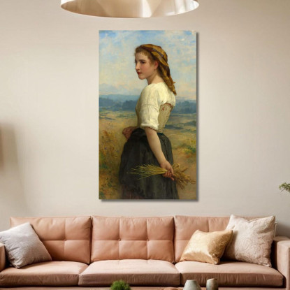 Spigolatrice William Bouguereau wbg46 quadro stampato su tela