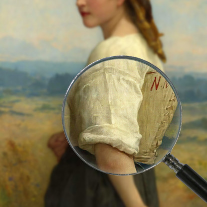 Spigolatrice William Bouguereau wbg46 quadro stampato su tela