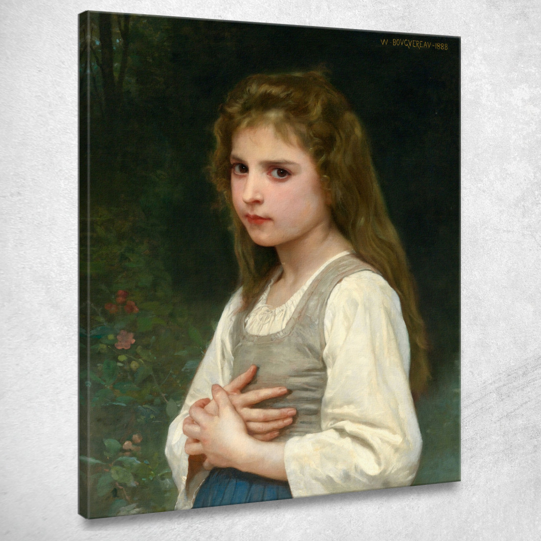 Giovanna William Bouguereau wbg52 quadro stampato su tela Giovanna William Bouguereau wbg52 quadro stampato su tela