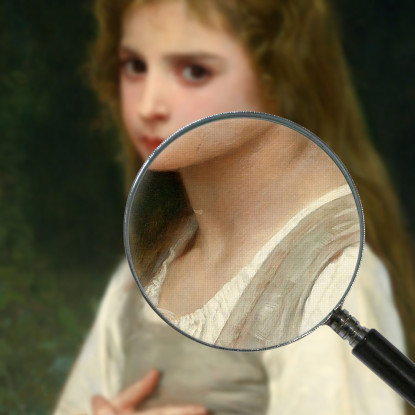 Giovanna William Bouguereau wbg52 quadro stampato su tela