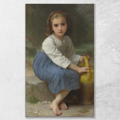 Ragazza Con La Brocca William Bouguereau wbg56 quadro stampato su tela
