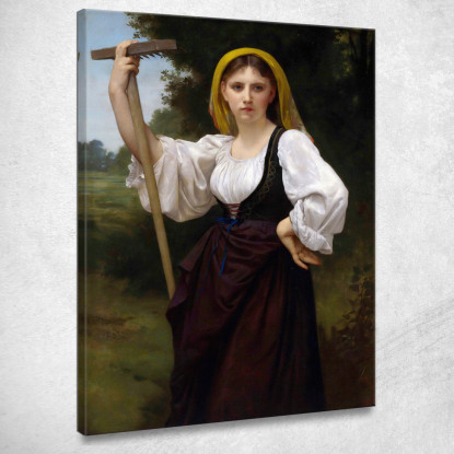 Il Voltafieno William Bouguereau wbg61 quadro stampato su tela