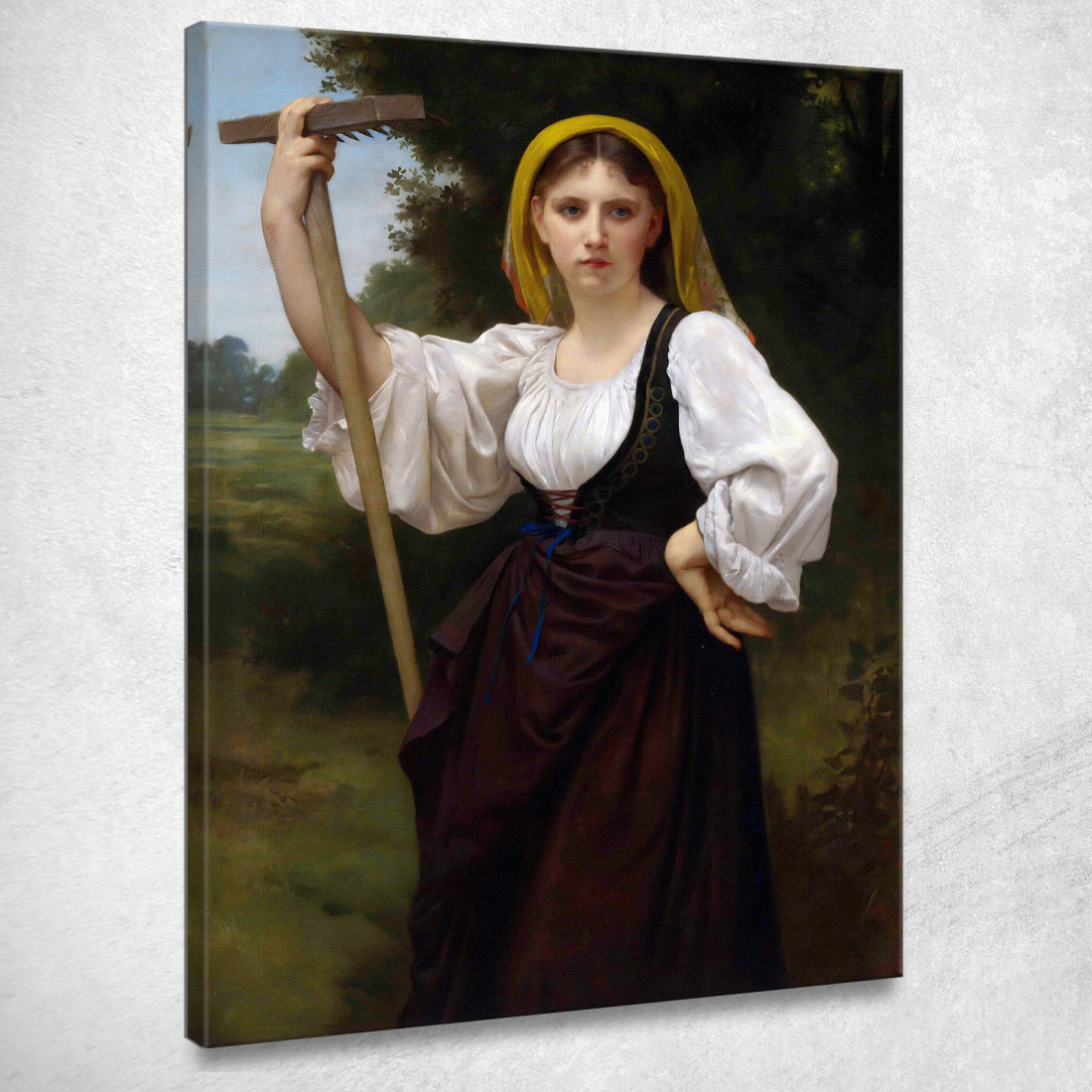 Il Voltafieno William Bouguereau wbg61 quadro stampato su tela Il Voltafieno William Bouguereau wbg61 quadro stampato su tela