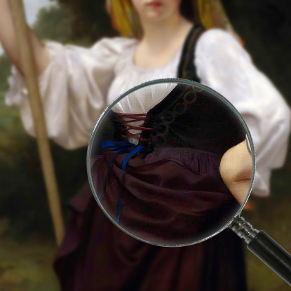 Il Voltafieno William Bouguereau wbg61 quadro stampato su tela