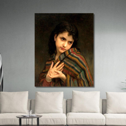 Quello Freddoloso William Bouguereau wbg62 quadro stampato su tela