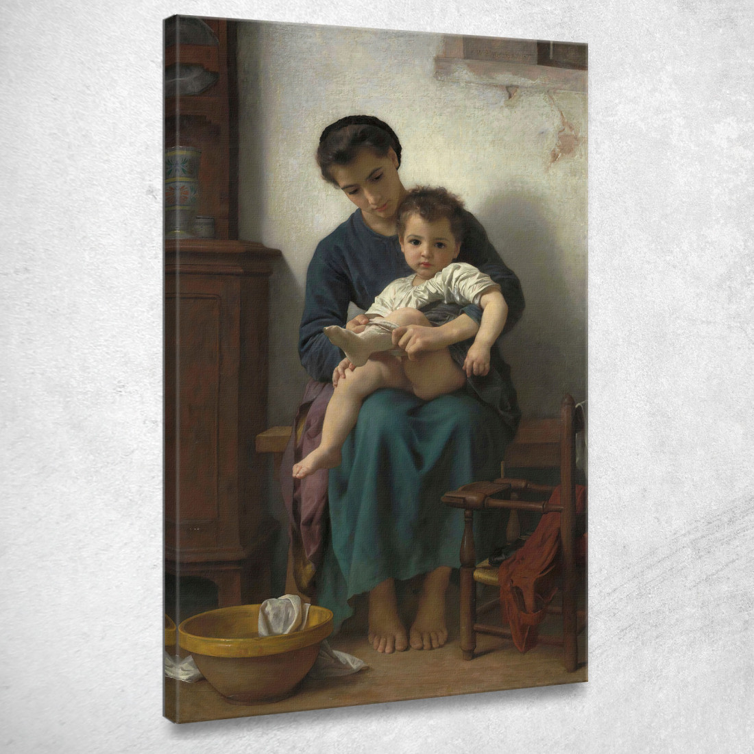 La Sorella Maggiore William Bouguereau wbg63 quadro stampato su tela La Sorella Maggiore William Bouguereau wbg63 quadro stampato su tela