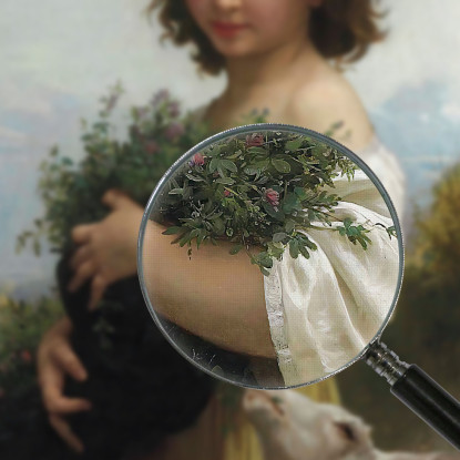 La Piccola Esmeralda William Bouguereau wbg69 quadro stampato su tela