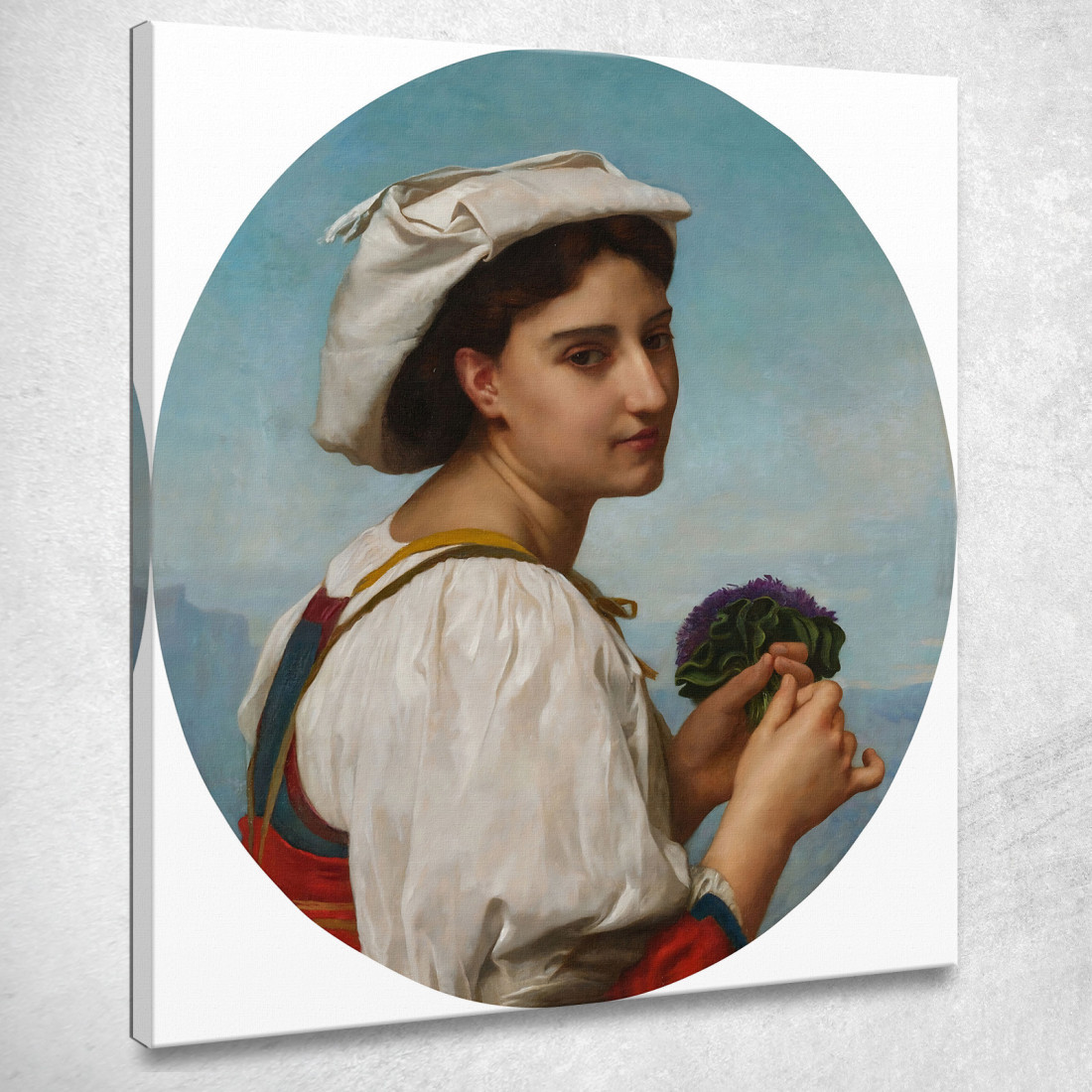 Il Mazzo Di Viole 2 William Bouguereau wbg76 quadro stampato su tela Il Mazzo Di Viole 2 William Bouguereau wbg76 quadro stampato su tela