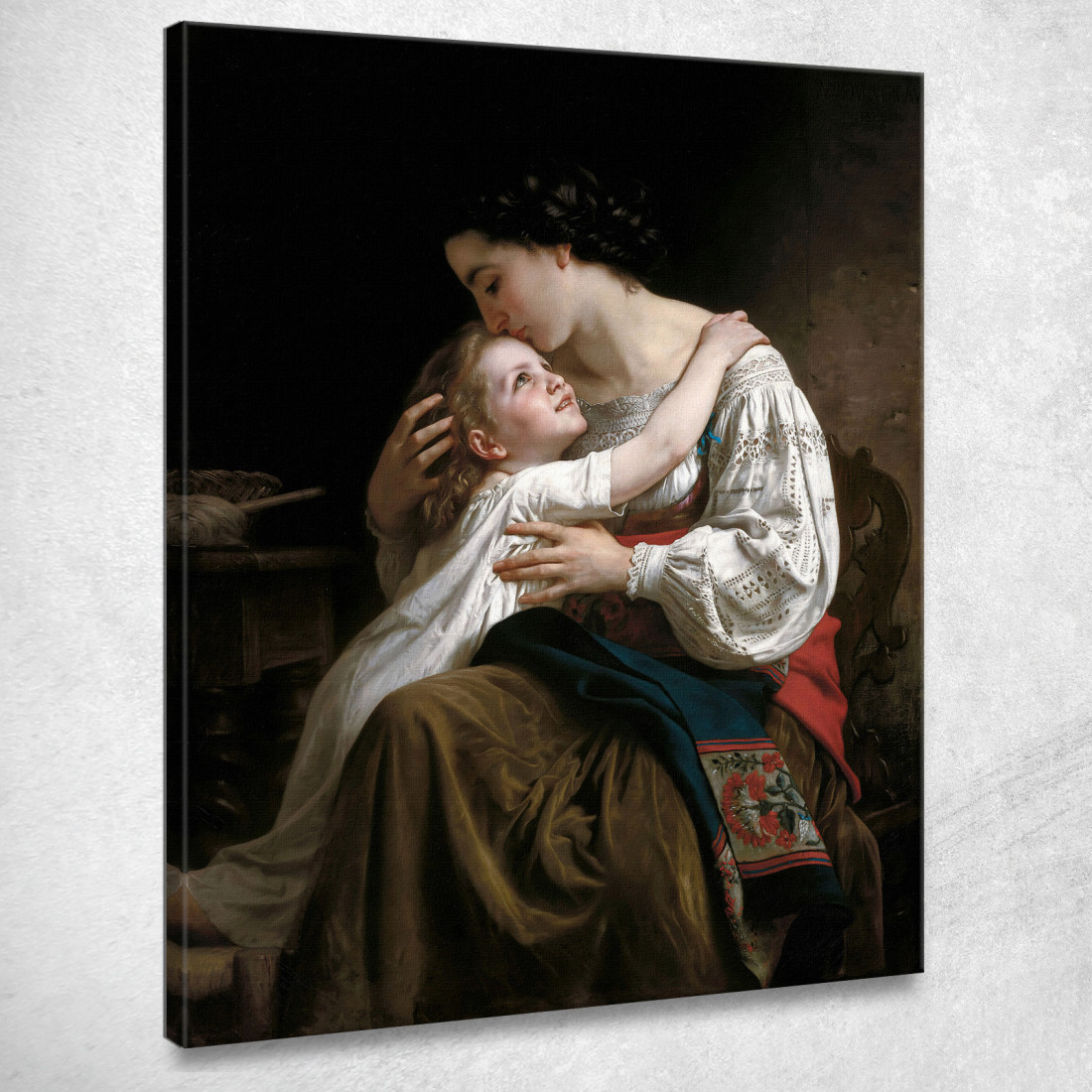 Alzarsi William Bouguereau wbg84 quadro stampato su tela Alzarsi William Bouguereau wbg84 quadro stampato su tela