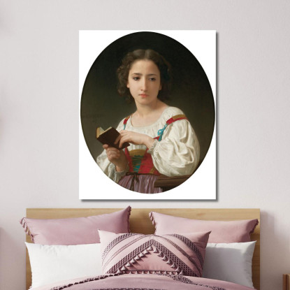 Il Libro Delle Ore William Bouguereau wbg86 quadro stampato su tela
