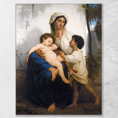 Il Sonno William Bouguereau wbg91 quadro stampato su tela