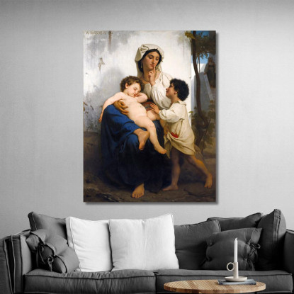 Il Sonno William Bouguereau wbg91 quadro stampato su tela