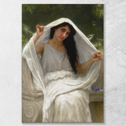 Il Velo William Bouguereau wbg94 quadro stampato su tela