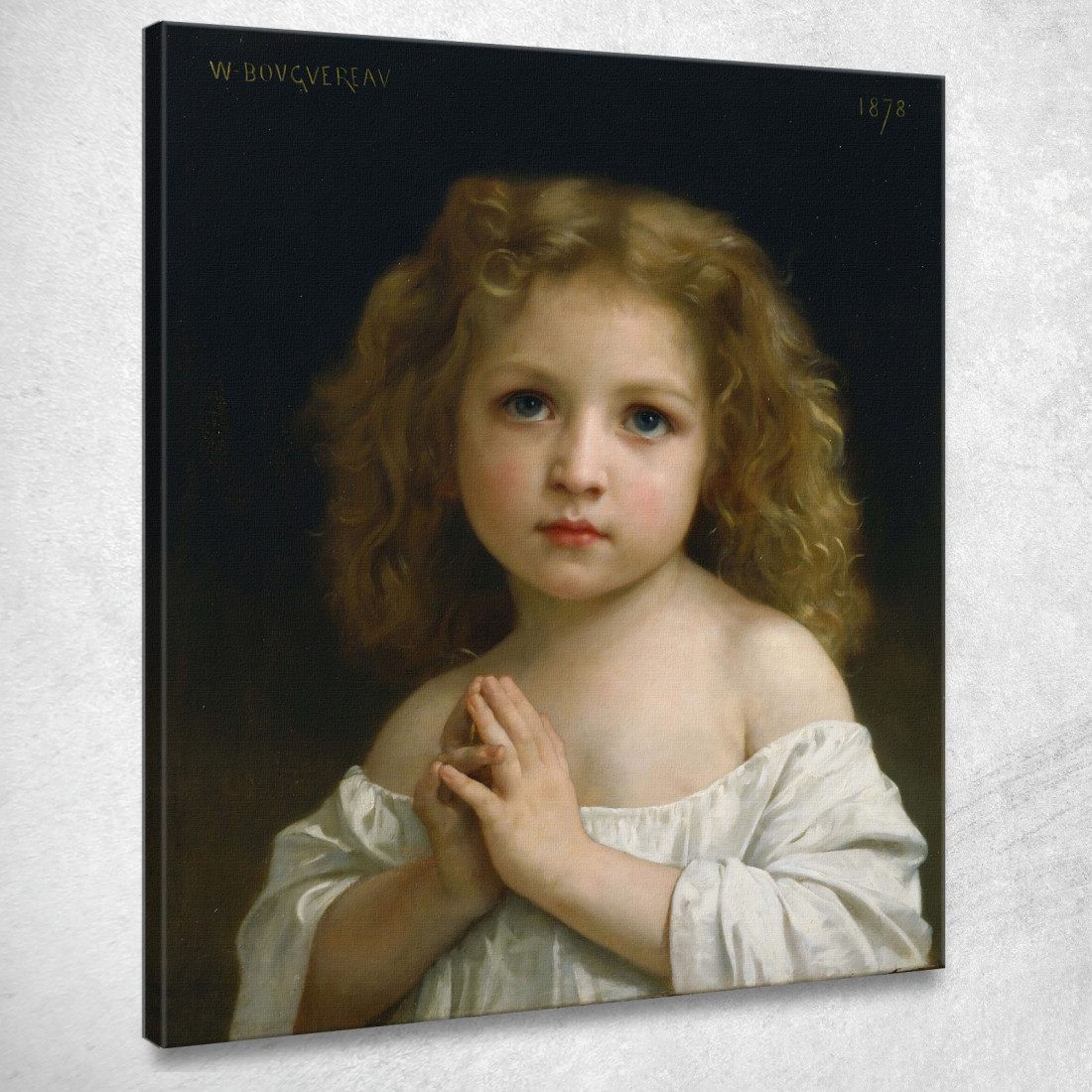 Piccola Ragazza William Bouguereau wbg101 quadro stampato su tela Piccola Ragazza William Bouguereau wbg101 quadro stampato su tela