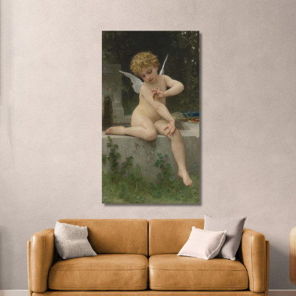 Amore Per La Farfalla William Bouguereau wbg104 quadro stampato su tela