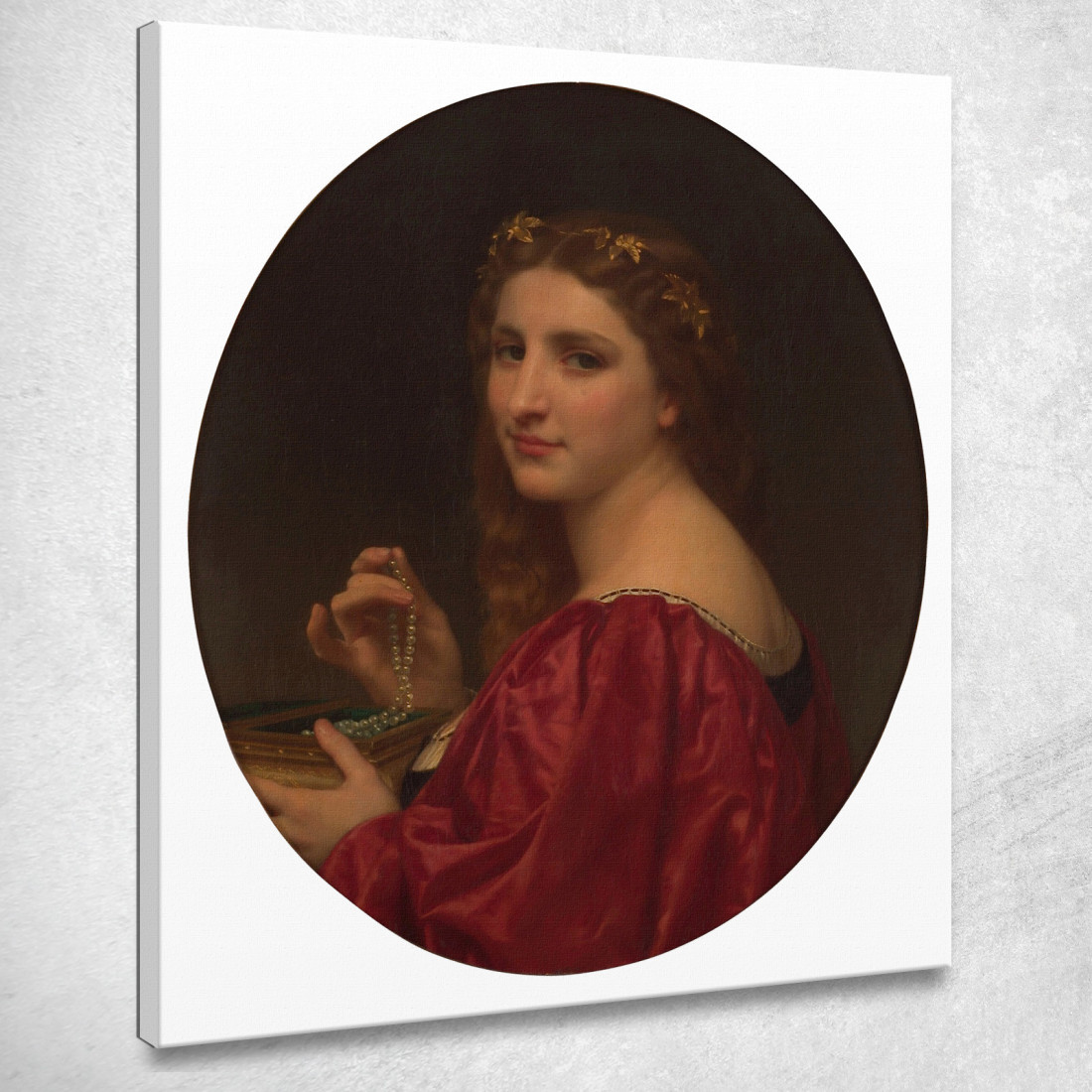 Margherita William Bouguereau wbg115 quadro stampato su tela Margherita William Bouguereau wbg115 quadro stampato su tela