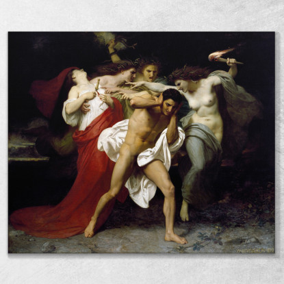 Oreste Inseguito Dalle Furie William Bouguereau wbg120 quadro stampato su tela