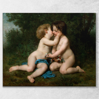 Pace William Bouguereau wbg123 quadro stampato su tela