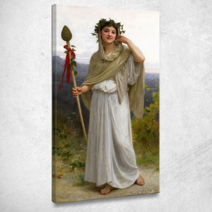 Sacerdotessa Di Bacco William Bouguereau wbg136 quadro stampato su tela