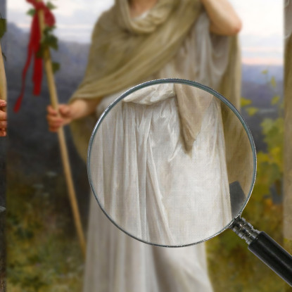 Sacerdotessa Di Bacco William Bouguereau wbg136 quadro stampato su tela