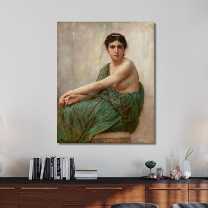 Riflessione William Bouguereau wbg141 quadro stampato su tela